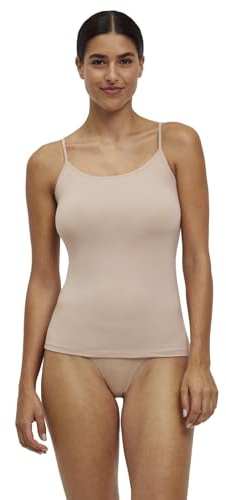 FALKE Damen Daily Climate Control Outlast® Unterwäsche bequemes Unterhemd mit Rundhals-Ausschnitt hautfreundlich feuchtigkeitsregulierend schnelltrocknende atmungsaktive Baumwolle 1 Stück | mit schneller Rücktrocknung