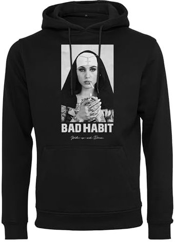 Mister Tee Herren Kapuzenpullover Bad Habit Hoody Black S