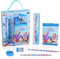 Vicloon Wasserlebewesen Schreibwaren Set, Schreibwaren Geschenkset, Radiergummi, Anspitzer, Brieftasche, Lineal, Bleistift, Kinder Mitgebsel, Geschenk Set für Mädchen und Junge(Wasserlebewesen)
