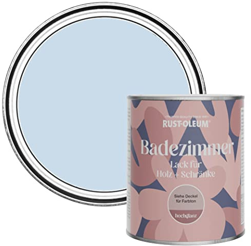 Rust-Oleum Blue Moisture Resistant Bathroom Wood and Cabinet Paint in Gloss Finish - Blue Sky 750ml