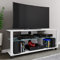 VCM TV Möbel | Lowboard | Fernsehregal mit Rollen und ausreichend Stauraum | Maße H. 45 x B. 115 x T. 41 cm | Fernseh Möbel – Folas XL Weiß