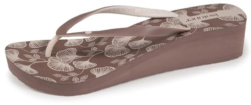 Isotoner Tongs femme à talon de 4 cm et semelle imprimée