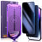 UniqueMe for iPhone 14 Pro Max Privacy Screen Protector, [2 Pack] [Auto-Dust Removal] [Auto Alignment Install] Tempered Glass Anti Spy Full Coverage HD Privacy Screen Protector for iPhone 14 Pro Max