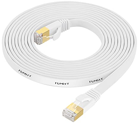 Fumitt Cat 8 Ethernet Cable 2m,High Speed Flat Gigabit RJ45 Lan Internet Network Cable 40Gbps 2000Mhz for Switch,Router,Modem,Xbox,PS4,TV box