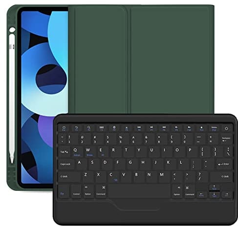 YGoal Keyboard Case for Xiaomi Pad 6, Slim Series Detachable Wireless Keyboard PU Leather Keyboard Stand Case Cover for Xiaomi Pad 6 Pro, DGreen