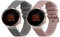 kwmobile 2X Sportarmband kompatibel mit Garmin Venu 2S Armband - Fitnesstracker Band Set aus TPU Silikon