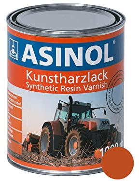 ASINOL RAL 2001 Vernis en résine synthétique pour tracteurs et machines agricoles Orange