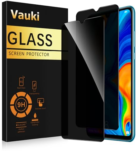 Vauki Protector Pantalla Privacidad para Huawei P30 Lite/Nova 4e 2 Piezas,Cristal Templado Anti Espía,Anti-Espía Vidrio Película,9H Dureza,Anti-Arañazo,Sin Burbujas,Privacy Screen Protector,6.15