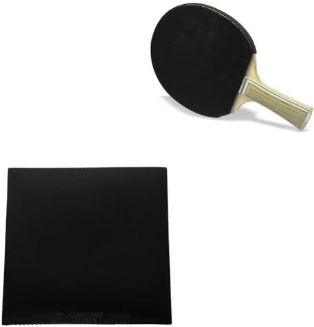 Goma de Ping Pong, Goma para Tenis de Mesa, Goma para Palas de Ping Pong, 18×18×2 cm, Goma para Raqueta de Ping Pong, Resistente, para Mejorar la Sensibilidad en los Golpes de Ping Pong(Negro)