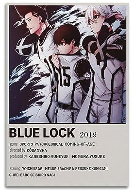 JEAM Blue Lock Ästhetische Bilder Einzelzimmer Dekor Wohnheim Wanddekoration Kunst Poster, Albumcover Bild Dekor Poster 30 x 45 cm ungerahmt