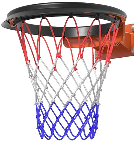 PRIMUZ Basketballnetz, Basketball-Netz, Hochwertiges Polyester, Blau, 52x52x6cm, für Basketball, Indoor/Outdoor