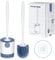 Hengsong Klobürste,2 Toilettenbürste,WC Bürste mit Schnell Trocknendem Halter,Toilet Brush mit Flexiblen Borsten,Wandmontiert Oder Stehend,Ohne zu Bohren,für Badezimmer,TPR&PP,Blau