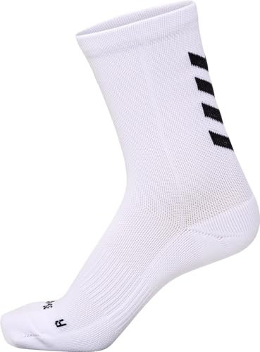 hummel Unisex Hmlessential Training Sock, WHITE/BLACK, 39-42 EU