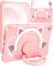 SurgeCraft Custodia per iPad 6a generazione/iPad Air 2/Pro 9,7 pollici con gatto carino ragazze cover kawaii ragazza donna con cinturino e maniglia stand, cover in silicone morbido per Apple iPad