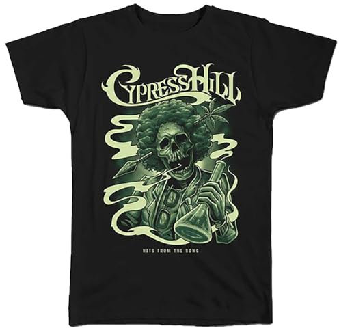 Rock Off officially licensed products Cypress Hill Skull Logo T Shirt L Black