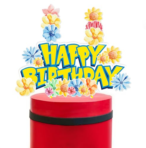 YOGARTH Tortendeko Jungen Mädchen, Kuchen Deko Kindergeburtstag, Tortendekoration Cake Topper Set, Happy Birthday Topper für Kinder Geburtstag Party Kuchen Dekoration (C)
