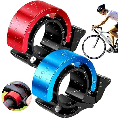 WiDream 2 Stück Fahrradklingel, Mini Fahrrad Klingel,90DB Laut Aluminiumlegierung Glocke,für Kilometerräder, Rennräder, Kinderräder, Mountainbikes22.2mm Lenker