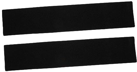 Klett Kennzeichenstreifen 2 Paar Schwarz aus Polyester für Fahrzeuge