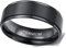Titan Verlobungsringe,Schwarz Ringe,Edle Verlobungsringe,Damenring aus Matt,Herren Ring,Eheringe Trauringe Schwarz,Ringe für Damen & Herren,Ring Schwarz Gebürstet 8mm,Freundschaftsringe & Partnerringe