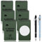 SHILIPAIJC 6pcs Waterproof Notebook with 2 Pens, Small Notepad Pocket Notebook 50 Sheets, All-Weather Memo Pads Steno Pads Spiral Wirebound Notebooks Mini Field Notes for School Office Home