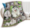 Husky-Decke, superweich, warm, flauschig, Flanell, Husky-Überwurf, Decke, gemütlich, flauschig, Plüsch, niedlich, Mohnblumen, gefüllte Decken, Geschenk für Jungen, Mädchen, Kinder, Teenager,