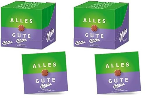 Milka Alles Gute Pralinen 10 x 110g, Feine Pralinés aus Alpenmilch Schokolade mit Kakaocrèmefüllung (Packung mit 2)