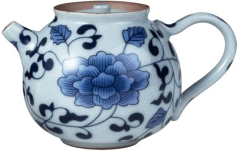 MOKLYF Teekanne Blau-Weiße Porzellan-Teekanne, Retro-Keramik-Teekanne, Kung-Fu-Tee-Set, Kleine Einzelkanne, Teekanne, Teekanne, Teekanne(