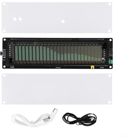 ZYNCUE AK2515 AK 2515 Audio-Spektrum-Analysator-Board, mit 3,5 mm AUX und empfindlichem Mikrofon, breiter Frequenz-Sweep, mit VFD-Display