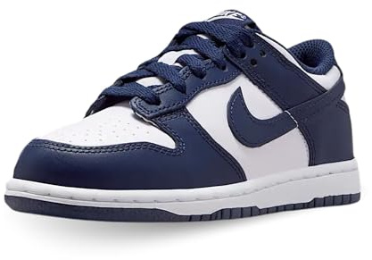 NIKE Dunk Low (PS) Code FB9108-116 Weiß, Weiß Dunkelblau Midnight Nav, 32 EU
