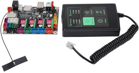 60W CNC Engraving Controller Board for ESP32-S3 with 3.5 Inch Touchscreen Support Offline Carving Suitable for Various 3D Control Boards Sensorless Functionality