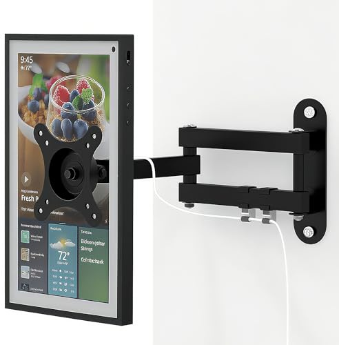 Wall Mount for TV Monitor, Folding Rotating TV Mounting Bracket | Compatible with Monitor VESA 100x100mm/75x75mm Most TVs Up to 33.1Ibs