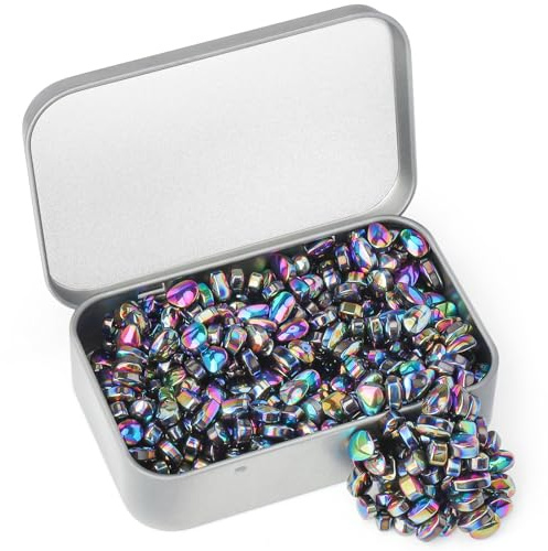 Wzone Bunte Crack-Magnete – Magnetsteine 300 g (ca. 500 Stück), kleine Magnetic Stones als Stresskiller & Anti-Stress Spielzeug, Fidget Geschenkidee