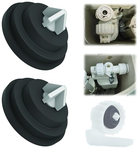 LOT 2 JOINTS MEMBRANE AVEC INSERT POUR ROBINET FLOTTEUR BATI-SUPPORT TOILETTE WC MÉCANISME DE CHASSE D'EAU | STOP FUITE | REMPLACEMENT COMPATIBLE AVEC SIAMP CLASSIC SWITCH OPTIMA COMPACT ETC…
