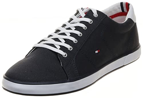 Tommy Hilfiger Men Vulcanised Trainers, Blue (Midnight), 44 EU