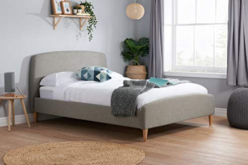 Birlea Quebec Bed - Fabric, Grey, King Size