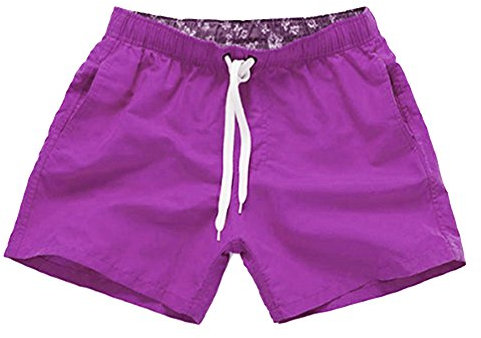 ZhuiKun Costume da Bagno Uomo - Bermuda Estate Shorts - Pantaloncini da Surfe Viola S