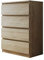 Kommode mit 4 Schubladen Malwa M4, Diele, Flur, Anrichte, Highboard, Sideboard, Mehrzweckschrank, Wohnzimmer, Esszimmer (Sonoma Eiche)