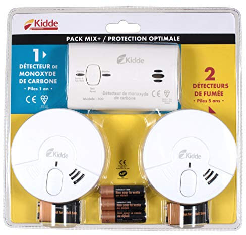 Kidde Pack Mix + Multi pack: Smoke Alarm and Carbon Monoxide