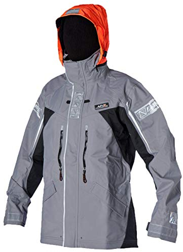 Magic Marine Damen Herren Segeljacke Continental Long 3L Jacket Funktionsjacke, Farbe:grau, Größe:XXL