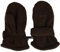 maximo unisex Fleece-Fausthandschuhe braun Größe: 5