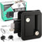 LATCH.IT Chiusura per porta camper nera, serrature per porte camper per rimorchi da viaggio, chiavistello per porta da viaggio | Serratura per porta camper 100% in metallo 4 chiavi per camper |