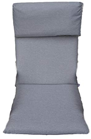 POÄNG PELLO Kissen/Polster für Schaukelstuhl mit hoher Rückenlehne Dicke 8 cm Größe 57 x 50 cm Material Hochwertiger Möbelstoff (Grau)
