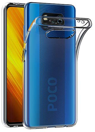 AICEK Hülle Compatible für Xiaomi Poco X3 NFC Transparent Silikon Schutzhülle für Xiaomi Poco X3 NFC Case Clear Durchsichtige TPU Bumper Poco X3 NFC Handyhülle (6,67 Zoll)