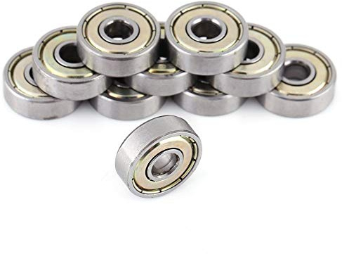 10 Stücke Kugellager, 6x19x6mm 626ZZ Mini Kugellager Metall Doppelmetall Geschirmt/Versiegelt Multi-Use Kohlenstoffstahl Mini Kugellager Vorgeschmiert Doppeldichtung Rillenkugellager