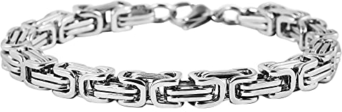 Raptor Unisex-Armband Stärke 4 mm Edelstahl Königsarmband 19 bis 22 cm RA50128 (20)