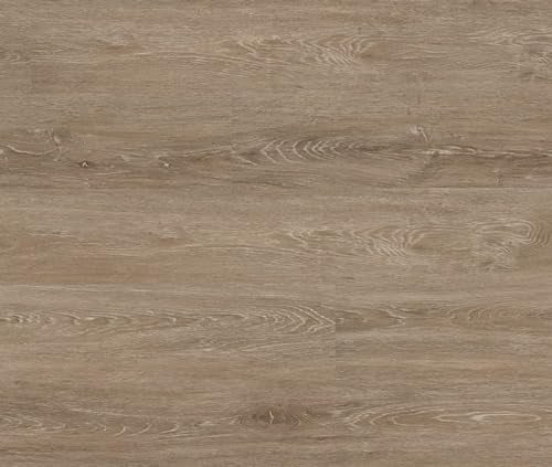 HORI Klick Hart Vinylboden SPC Eiche Thun, strukturierte Landhausdiele, 2,2 m², inkl. Trittschall, Heizungs und Feuchtraum geeignet, hochwertig und pflegeleicht