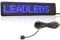 Leadleds 23cm x 5cm Enseigne de voiture LED Bluetooth programmable - 5 V CC, avec câble USB - Défilement de message - pour voiture et magasin (bleu)