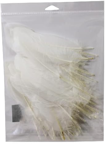 Gelli Arts Pack of 50 White Feathers