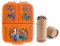 OM SUPPLIES Harry Potter - Fiambrera reutilizable para sándwiches, 3 compartimentos, para niños, escuela, incluye medio tamaño, 12 piezas de lápices (Harry)