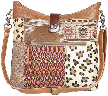 Myra Bag Umhängetasche Peruanisch Braun S-4415, mehrfarbig